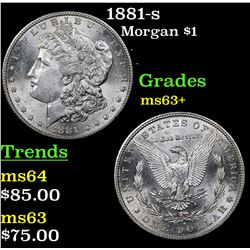 1881-s Morgan Dollar $1 Grades Select+ Unc