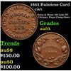 Image 1 : 1863 Buisness Card Civil War Token 1c Grades Select AU