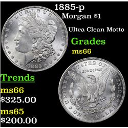 1885-p Morgan Dollar $1 Grades GEM+ Unc