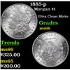 Image 1 : 1885-p Morgan Dollar $1 Grades GEM+ Unc