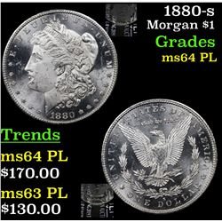 1880-s Morgan Dollar $1 Grades Choice Unc PL