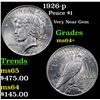 Image 1 : 1926-p Peace Dollar $1 Grades Choice+ Unc