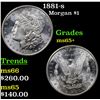 Image 1 : 1881-s Morgan Dollar $1 Grades GEM+ Unc