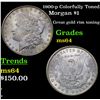 Image 1 : 1900-p Colorfully Toned Morgan Dollar $1 Grades Choice Unc