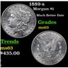 Image 1 : 1889-s Morgan Dollar $1 Grades Select Unc