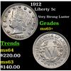 Image 1 : 1912 Liberty Nickel 5c Grades Select+ Unc