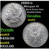 Image 1 : 1880-o Morgan Dollar $1 Grades Select Unc