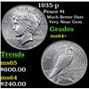 Image 1 : 1935-p Peace Dollar $1 Grades Choice+ Unc