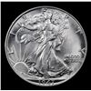 Image 2 : 1947-p Walking Liberty Half Dollar 50c Grades Choice Unc