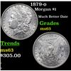Image 1 : 1879-o Morgan Dollar $1 Grades Select Unc
