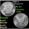 Image 1 : 1881-o Morgan Dollar $1 Grades Select Unc