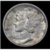 Image 2 : 1918-p Mercury Dime 10c Grades Select Unc FSB