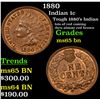 Image 1 : 1880 Indian Cent 1c Grades GEM Unc BN