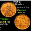 Image 1 : 1909-p Lincoln Cent 1c Grades Choice Unc RD
