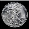 Image 2 : 1941-p Walking Liberty Half Dollar 50c Grades Choice Unc