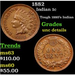 1882 Indian Cent 1c Grades Unc Details