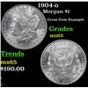 Image 1 : 1904-o Morgan Dollar $1 Grades GEM Unc