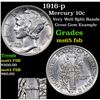 Image 1 : 1916-p Mercury Dime 10c Grades GEM FSB