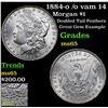 Image 1 : 1884-o /o vam 14 Morgan Dollar $1 Grades GEM Unc