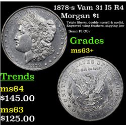 1878-s Vam 31 I5 R4 Morgan Dollar $1 Grades Select+ Unc