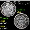 Image 1 : 1857-p Seated Liberty Dime 10c Grades vf++