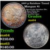 Image 1 : 1897-p Rainbow Toned Morgan Dollar $1 Grades Choice Unc