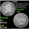 Image 1 : 1835 Capped Bust Half Dime 1/2 10c Grades vg+