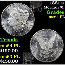 1881-s Morgan Dollar $1 Grades Choice Unc PL