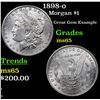 Image 1 : 1898-o Morgan Dollar $1 Grades GEM Unc