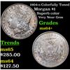 Image 1 : 1904-o Colorfully Toned Morgan Dollar $1 Grades Choice+ Unc
