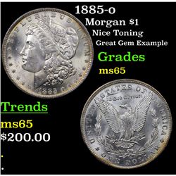 1885-o Morgan Dollar $1 Grades GEM Unc