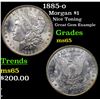 Image 1 : 1885-o Morgan Dollar $1 Grades GEM Unc