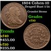 Image 1 : 1804 Cohen-10 Draped Bust Half Cent 1/2c Grades vf++