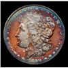 Image 2 : 1890-p Rainbow Toned Morgan Dollar $1 Grades Choice Unc