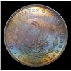 Image 3 : 1881-p Rainbow Toned Morgan Dollar $1 Grades Choice Unc