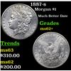 Image 1 : 1887-s Morgan Dollar $1 Grades Select Unc
