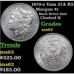 1879-o Vam 27A R5 Morgan Dollar $1 Grades Select Unc