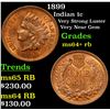 Image 1 : 1899 Indian Cent 1c Grades Choice+ Unc RB