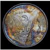Image 3 : 1886-p Rainbow Toned Top 100 Vam 1A1 I3 R5 Morgan Dollar $1 Grades Choice Unc