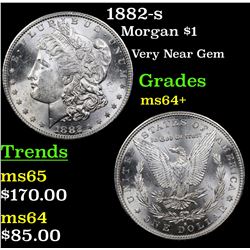 1882-s Morgan Dollar $1 Grades Choice+ Unc