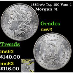 1883-o /o Top 100 Vam 4 Morgan Dollar $1 Grades Select Unc