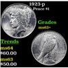 Image 1 : 1923-p Peace Dollar $1 Grades Select+ Unc