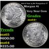 Image 1 : 1921-d Vam 1q R6 'Pompadour T' Morgan Dollar $1 Grades Choice+ Unc