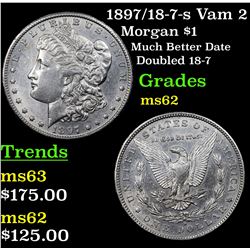 1897/18-7-s Vam 2 Morgan Dollar $1 Grades Select Unc