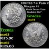 Image 1 : 1897/18-7-s Vam 2 Morgan Dollar $1 Grades Select Unc