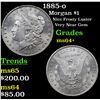 Image 1 : 1885-o Morgan Dollar $1 Grades Choice+ Unc