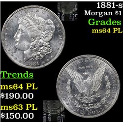 1881-s Morgan Dollar $1 Grades Choice Unc PL