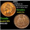 Image 1 : 1901 Indian Cent 1c Grades Choice Unc BN