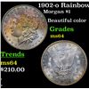 Image 1 : 1902-o Rainbow Toned Morgan Dollar $1 Grades Choice Unc