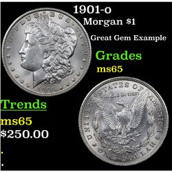 1901-o Morgan Dollar $1 Grades GEM Unc